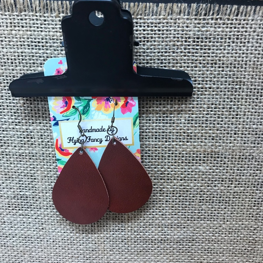NWT Leather Earrings